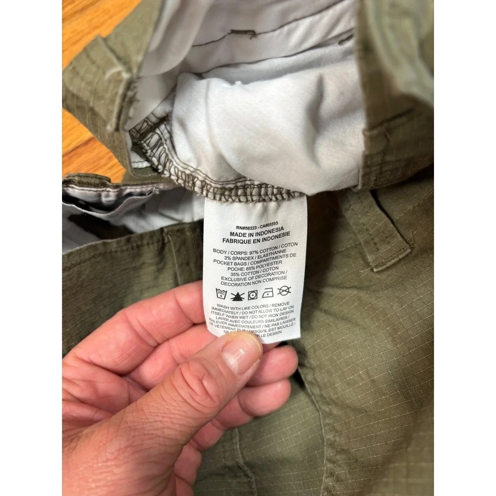 Nike SB Kearny Cargo Pants Men's Size 28x30 Olive Green Canvas Y2K Streetwear